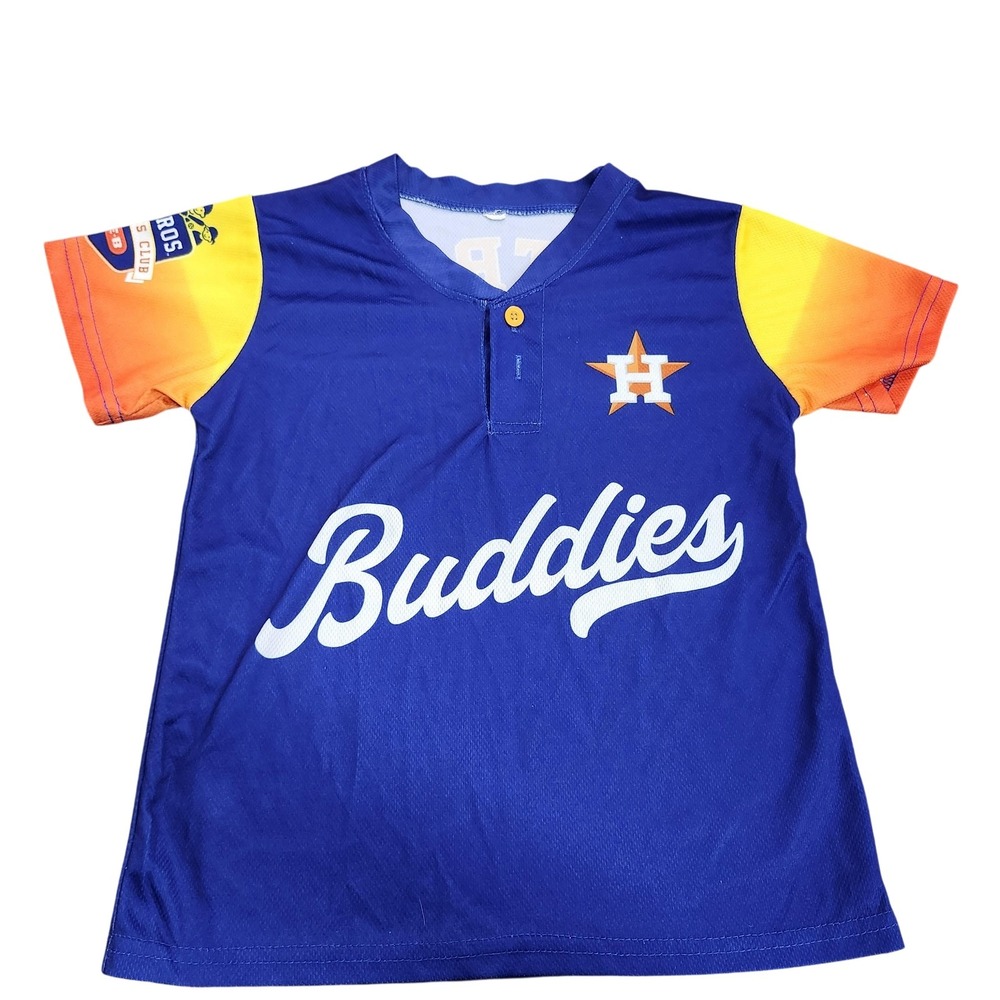 Houston Astros Jersey Boys 6 Multi-Color MLB Baseball Buddies 23 Youth Kids